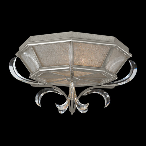 Beveled Arcs Two Light Flush Mount in Silver Leaf (48|704240SF4)
