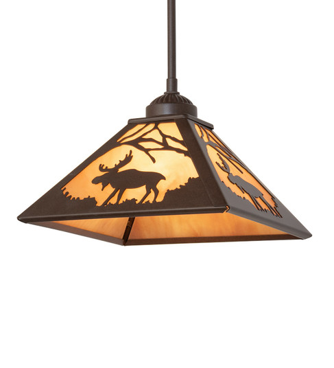 Lone Moose One Light Mini Pendant in Cafe Noir (57|264272)