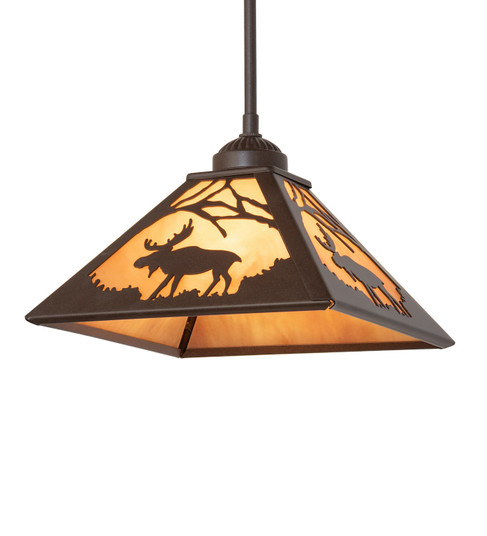 Lone Moose One Light Mini Pendant in Cafe-Noir (57|264272)