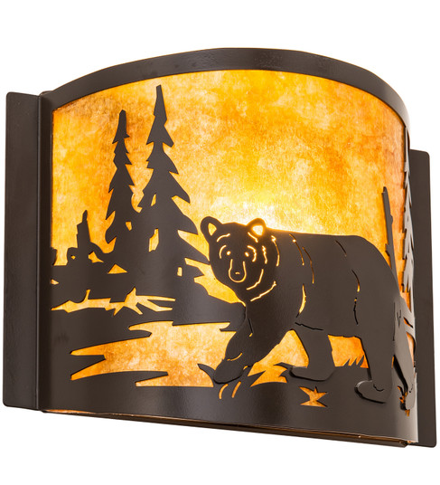 Bear At Lake One Light Wall Sconce in Antique Copper (57|211022)