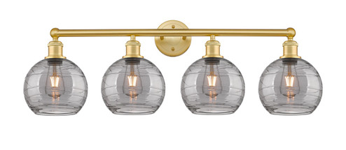 Edison Four Light Bath Vanity in Satin Gold (405|6164WSGG12138SM)