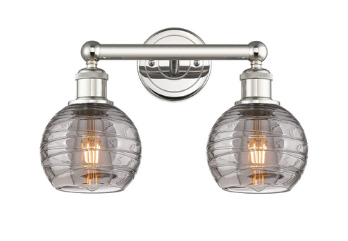 Edison Two Light Bath Vanity in Polished Nickel (405|6162WPNG12136SM)
