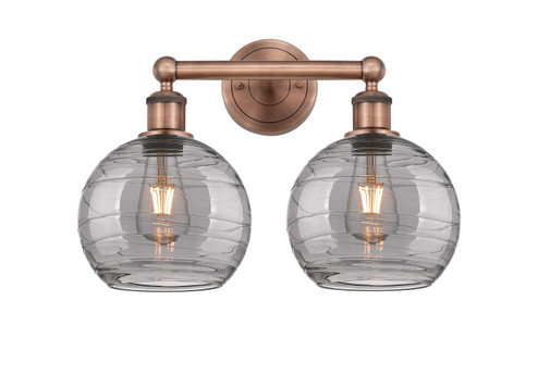 Downtown Urban Two Light Bath Vanity in Antique Copper (405|6162WACG12138SM)