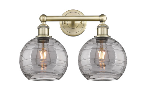 Edison Two Light Bath Vanity in Antique Brass (405|6162WABG12138SM)