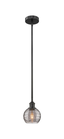Edison One Light Mini Pendant in Matte Black (405|6161SBKG12136SM)