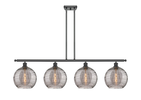 Ballston Four Light Island Pendant in Matte Black (405|5164IBKG121310SM)