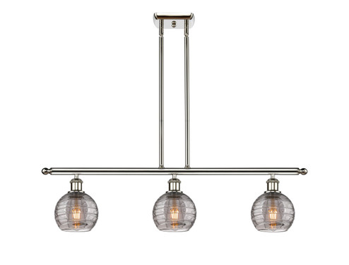 Ballston Three Light Island Pendant in Polished Nickel (405|5163IPNG12136SM)