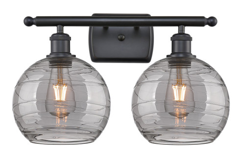 Ballston Two Light Bath Vanity in Matte Black (405|5162WBKG12138SM)