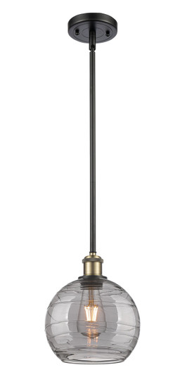 Ballston One Light Mini Pendant in Black Antique Brass (405|5161SBABG12138SM)