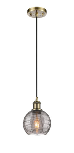 Ballston One Light Mini Pendant in Antique Brass (405|5161PABG12136SM)