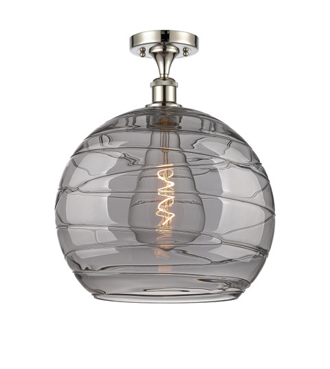 Ballston One Light Semi-Flush Mount in Polished Nickel (405|5161CPNG121314SM)
