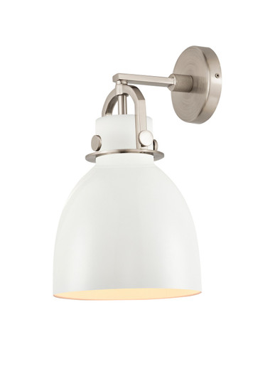 Downtown Urban One Light Wall Sconce in Satin Nickel (405|4101WSNM4128W)