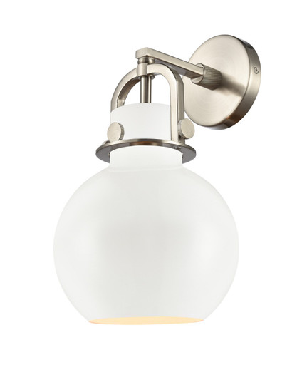 Downtown Urban One Light Wall Sconce in Satin Nickel (405|4101WSNM4108W)