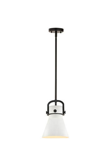 Downtown Urban One Light Mini Pendant in Matte Black (405|4101SSBKM4118W)