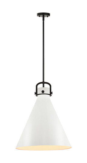 Downtown Urban One Light Pendant in Matte Black (405|4101SLBKM41118W)