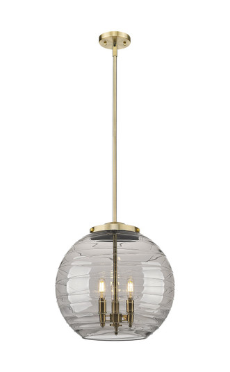 Ballston Three Light Pendant in Antique Brass (405|2213SABG121316SM)