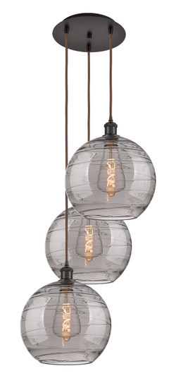 Ballston Three Light Pendant in Oil Rubbed Bronze (405|113B3POBG121312SM)