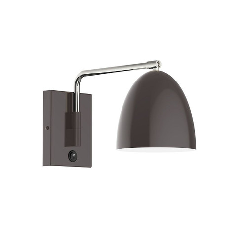 Jill LED Swing Arm Wall Light in Architectural Bronze w/Brushed Brass (518|SWA4175191L10)