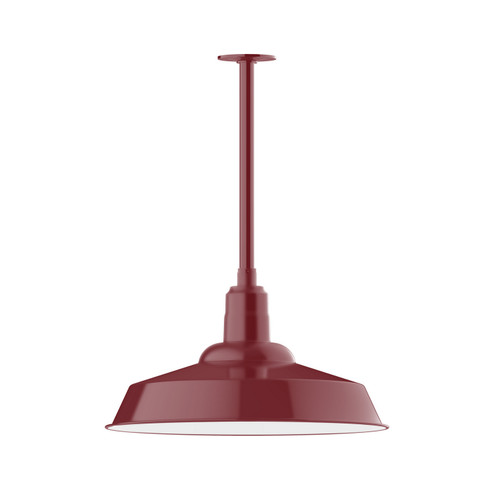 Warehouse LED Pendant in Forest Green (518|STB18642T24L14)
