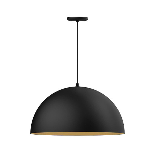 XL Choices LED Pendant in Black w/Gold Matte Interior (518|PEB2294175C26L14)