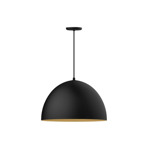 XL Choices LED Pendant in Black w/Gold Matte Interior (518|PEB2134175C25L14)