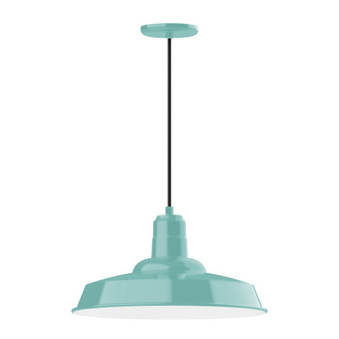 Warehouse LED Pendant in Sea Green (518|PEB18548C22L13)