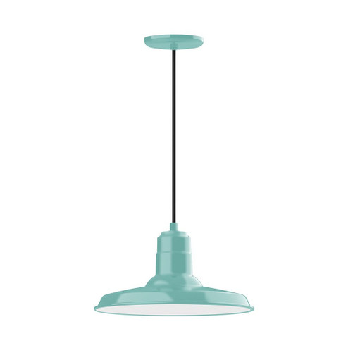 Warehouse LED Pendant in Sea Green (518|PEB18348C22L13)