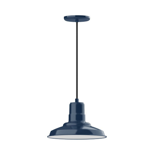 Warehouse LED Pendant in Navy (518|PEB18250C26L12)