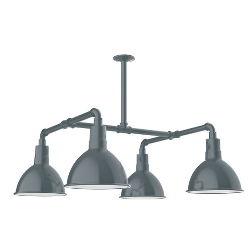 Deep Bowl LED Pendant in Slate Gray (518|MSP11540T24L12)