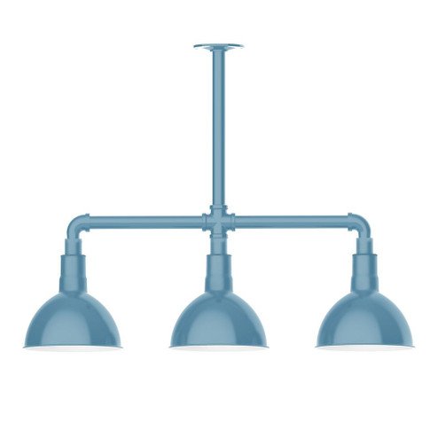 Deep Bowl LED Pendant in Light Blue (518|MSK11454L10)