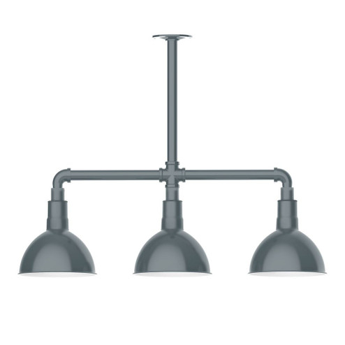 Deep Bowl LED Pendant in Slate Gray (518|MSK11440T30L10)