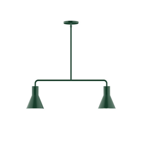 Flare LED Chandelier in Forest Green (518|MSG43642L10)