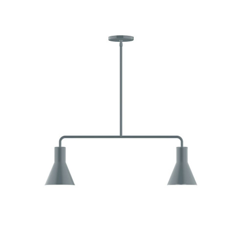 Flare LED Chandelier in Slate Gray (518|MSG43640L10)