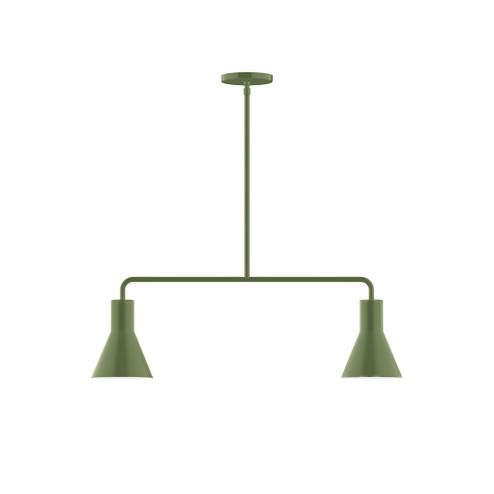 Flare LED Chandelier in Fern Green (518|MSG43622L10)