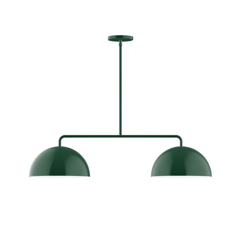 Axis LED Chandelier in Forest Green (518|MSG43242L10)