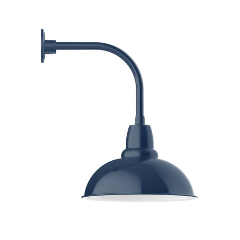 Cafe LED Curved Arm Wall Light in Navy (518|GNU10850L13)