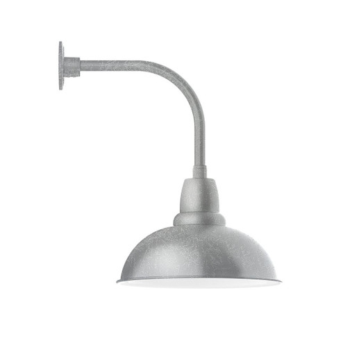 Cafe LED Curved Arm Wall Light in Painted Galvanized (518|GNU10849W16L13)