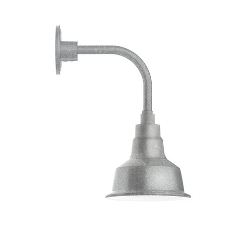 Warehouse LED Curved Arm Wall Light in Painted Galvanized (518|GNT18049L10)