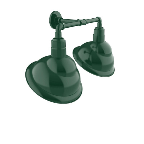 Emblem LED Straight Arm Wall Light in Forest Green (518|GNR12242L13)