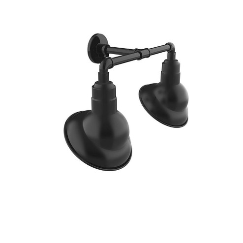 Emblem LED Straight Arm Wall Light in Black (518|GNR12041L12)