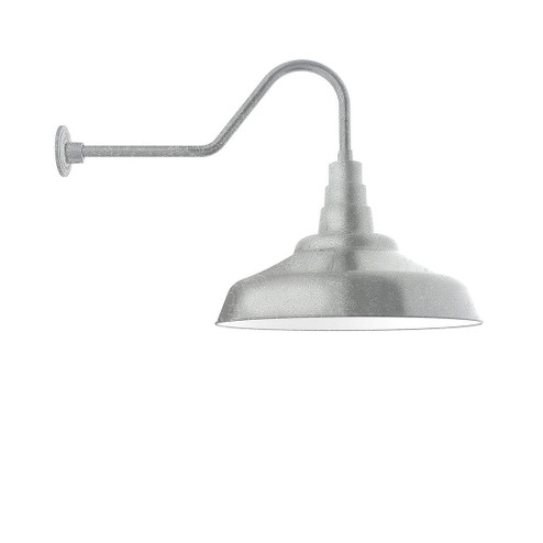 Warehouse One Light Gooseneck Wall Light in Painted Galvanized (518|GNC18749B01G06)