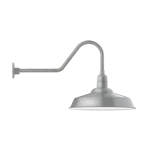 Warehouse LED Gooseneck Wall Light in Painted Galvanized (518|GNC18649W20L14)
