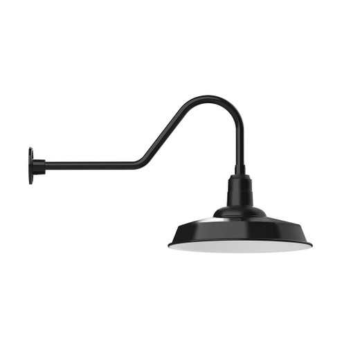 Warehouse LED Gooseneck Wall Light in Black (518|GNC18541W18L13) Warehouse LED Gooseneck Wall Light in Black (518|GNC18541W18L13)