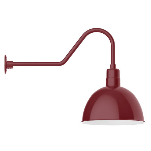 Deep Bowl LED Gooseneck Wall Light in Barn Red (518|GNC11755W16L13)
