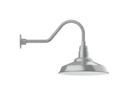Warehouse One Light Gooseneck Wall Light in Painted Galvanized (518|GNB18449G05)