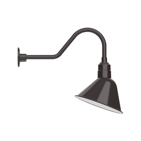 Angle LED Gooseneck Wall Light in Architectural Bronze (518|GNB10351L12)