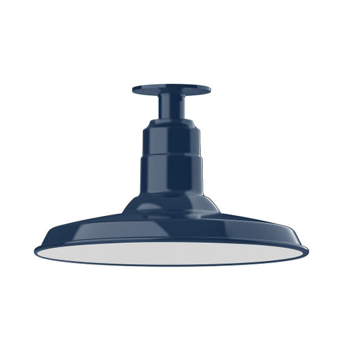 Warehouse LED Flush Mount in Navy (518|FMB18350L13)