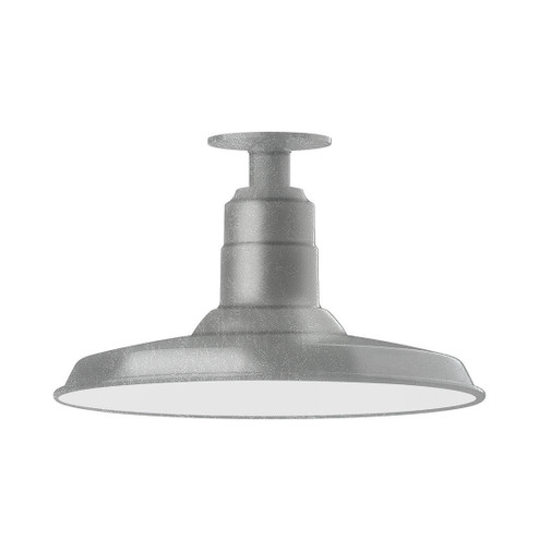 Warehouse LED Flush Mount in Painted Galvanized (518|FMB18349W14L13)