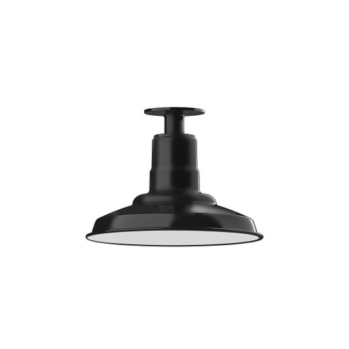 Warehouse LED Flush Mount in Black (518|FMB18241W12L12)