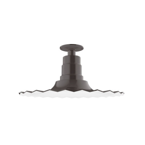 Radial One Light Flush Mount in Architectural Bronze (518|FMB15951G06)